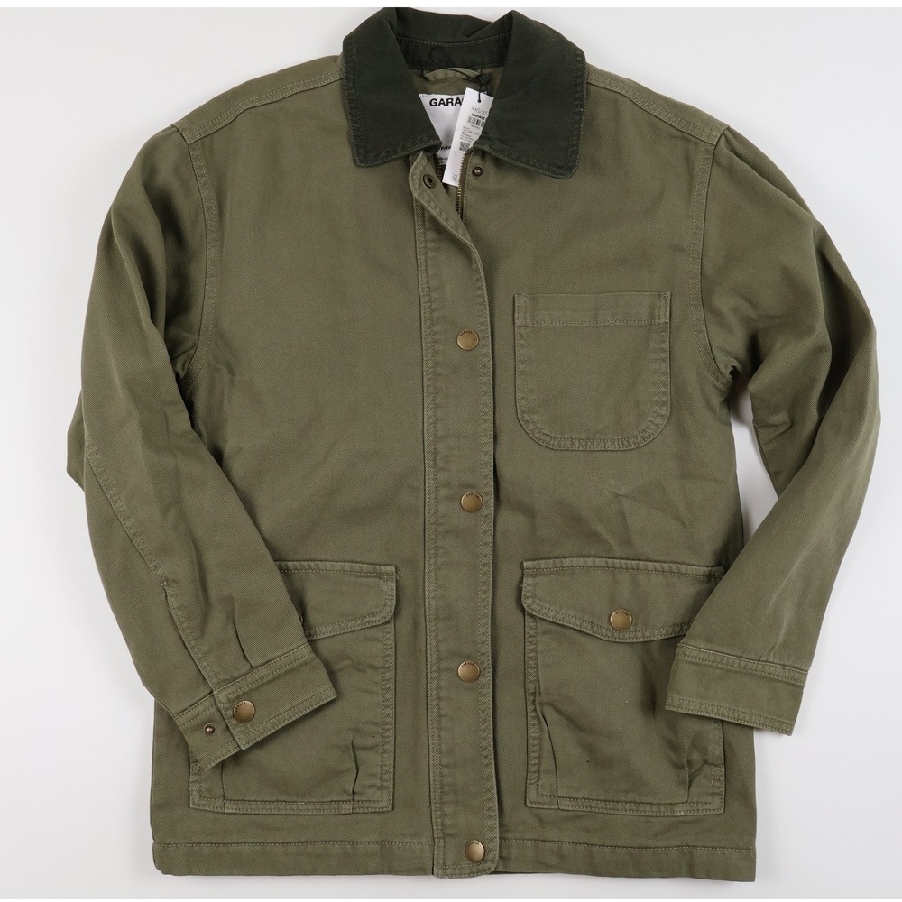 Garage Jacket Long Twill Field Willow Tree Green XXS/XS NEW